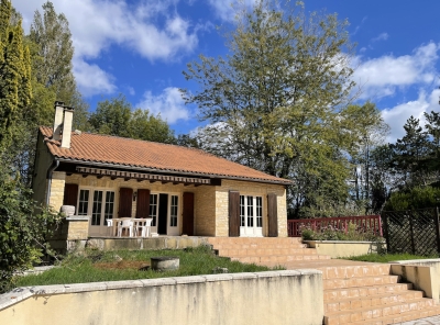 Maison moderne spacieuse avec un grand jardin