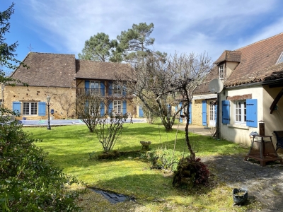 Restored 19th century farmhouse with gite, swimming pool and large garden