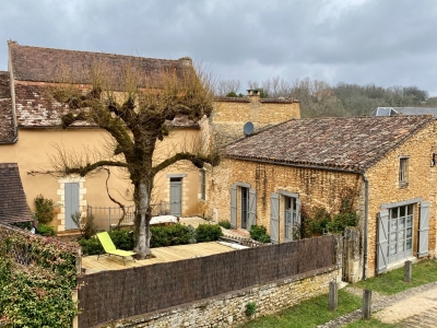 Substantial 19th century village house with courtyard garden and swimming pool