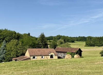 Superbe grange aménagée avec deux gîtes, une piscine et 11 ha,