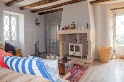 Superbly renovated farmhouse with luxury 2 bedroom gite and 3.95ha