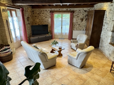 Attractive 19th century farmhouse with garage and garden