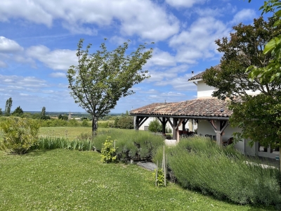 Substantial restored farmhouse with gite, swimming pool, garage and garden