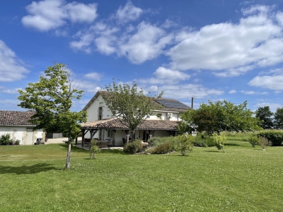 Substantial restored farmhouse with gite, swimming pool, garage and garden