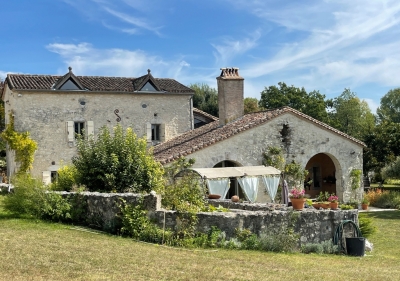 Sympathetically restored 18th century farmhouse with 3 gites, swimming pool and 26ha