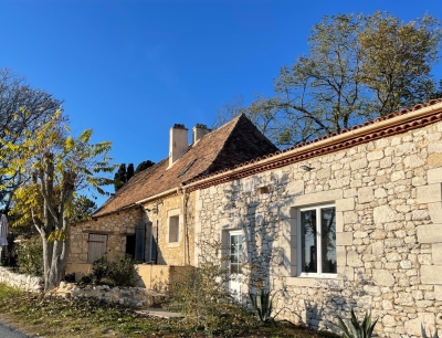 Renovated 18th century farmhouse with gite, barn and large garden