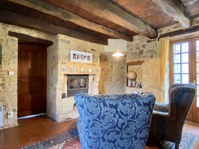 Restored 19th century farmhouse with gite, swimming pool and large garden
