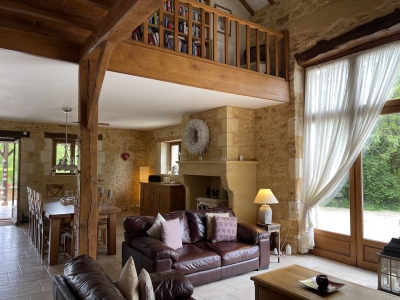 Superb barn conversion with two gites, swimming pool and 11ha