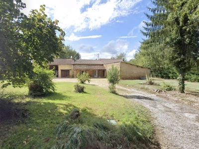 Stone-built house with gite, barn and garden