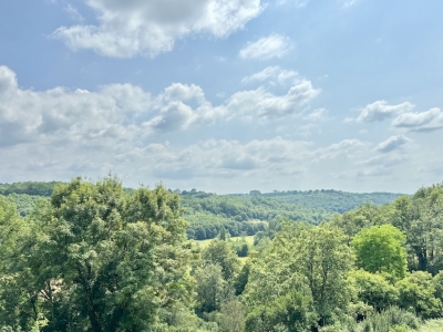 Maison de style périgourdin avec un gîte intégré et une superbe vue