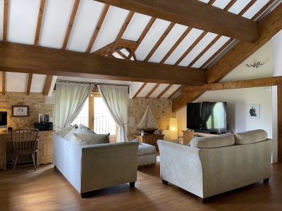 Superb barn conversion with two gites, swimming pool and 11ha