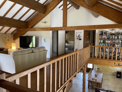 Superb barn conversion with two gites, swimming pool and 11ha