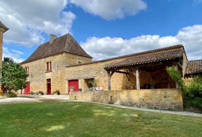 Substantial 18th century village manoir with gite and walled garden