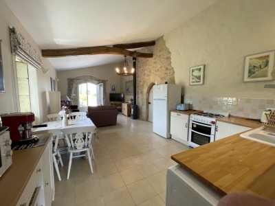Substantial restored farmhouse with gite, swimming pool, garage and garden