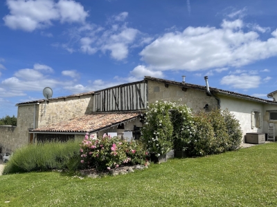 Substantial restored farmhouse with gite, swimming pool, garage and garden