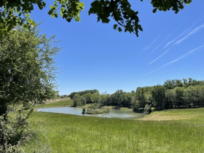 Maison de campagne spacieuse avec un appartement d'amis, une piscine et 22 ha