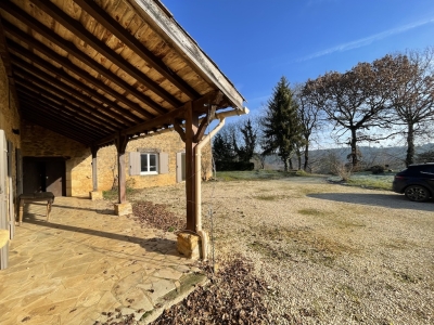 Stone-built house with gite, barn and garden