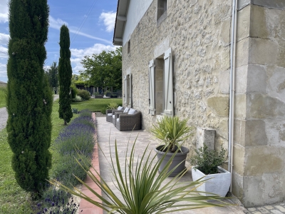 Substantial restored farmhouse with gite, swimming pool, garage and garden