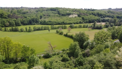Perigourdine style house with integral gite and superb views