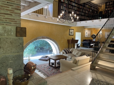 Exceptionnel moulin à eau du XVIIe siècle avec une piscine chauffée et un jardin