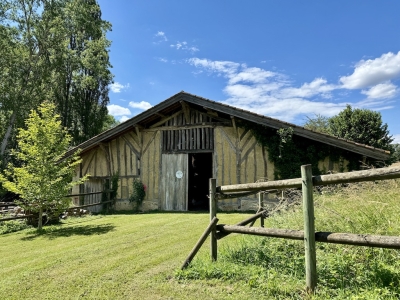 Jolie maison de maître avec un gîte, une piscine, un court de tennis et 16,5 ha