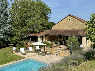 Superb barn conversion with two gites, swimming pool and 11ha