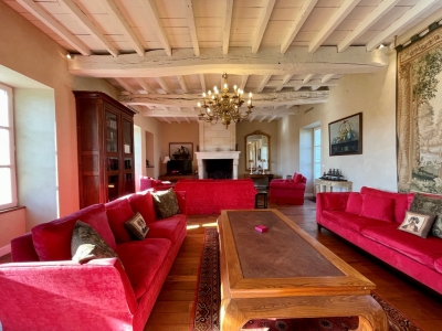 Joli manoir du XIXème siècle avec une maison de gardien, 2 gîtes, une piscine et 9 ha